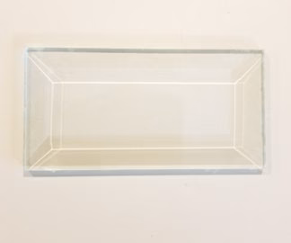 Fazettázott téglalap 51*127 mm