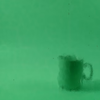 W 286 halvány sárgászöld transzp. üveg