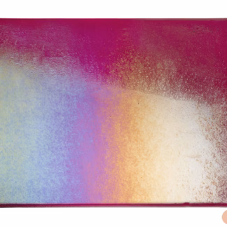 Bullseye 1311-31 3mm COE 90 pink irizáló áttetsző fusing üveg