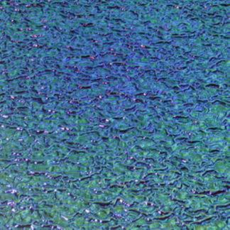 Dichroic COE90 UBR-VI fekete-türkízzöld gyűrtmintás üveg