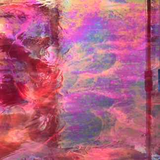 Spectrum 359-1 Iri piros félopál irizáló üveg