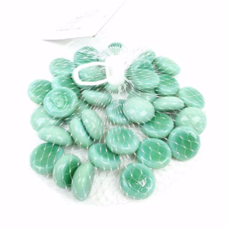 Üvegkavics opál zöld 250 gr. 18/20 mm
