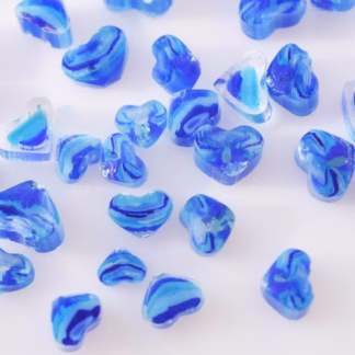 Millefiori COE 90 tengerkék szívek