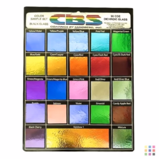 Dichroic COE90 darabok fekete alapon