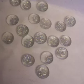 Üvegkavics áttetsző glitteres 18/20 mm 500 gr.