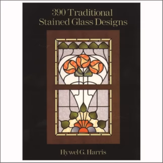 Könyv 390 Traditional Stained Glass Design használt