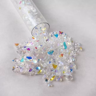 Dichroic frit COE 96 átlátszó alapon