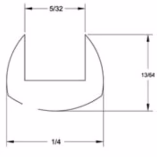 Ólomprofil C 5*4 mm