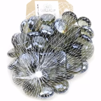 Üvegkavics áttetsző szürke 250 gr. 18/20 mm
