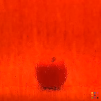 W 18 LLL világos narancs transzparens katedrál üveg