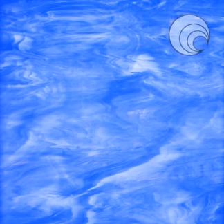 OGT 337-2F COE96 középkék-fehér félopál fusing üveg