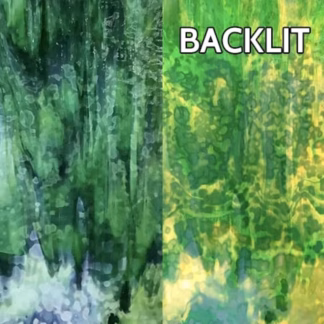 Uroboros 00-76 sárgás-zöldes félopál üveg