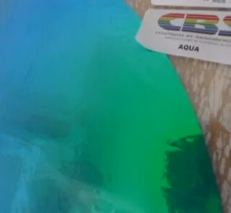 Dichroic COE90 BTBAQ fekete-vízzöld üveg