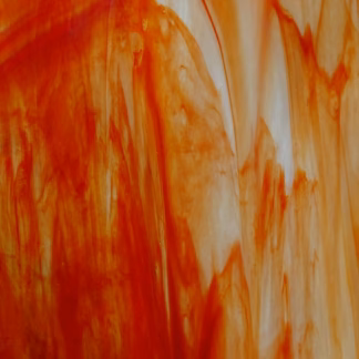 W 27 D narancssárga-fehér opál  üveg