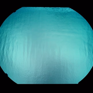 Dichroic COE96 STBRSB fekete-ezüstöskék üveg