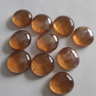 Üvegkavics áttetsző középborostyán 18/20 mm 400 gr.