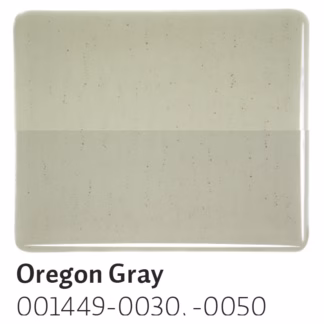 Bullseye 1449-30 3mm COE 90 világosszürke áttetsző fusing üveg