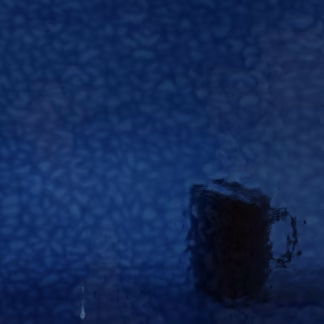 W 378 EM mélykék transzp. üveg