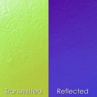 Dichroic COE90 BTBYV fekete-sötétlila üveg