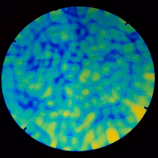 Dichroic COE96 STBAEM fekete-zöldeslila-mintás üveg