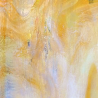 W 325 WO iri világos középborostyán irizáló félopál üveg