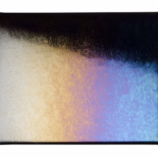 Bullseye 0100-51 2mm COE 90 fekete irizáló fusing üveg