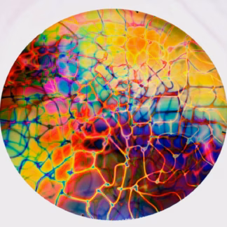 Dichroic COE90 BTBRT fekete-szivárvány vonalkás CBS